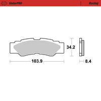 Moto-Master Pro Racing Sintered Brake Pads