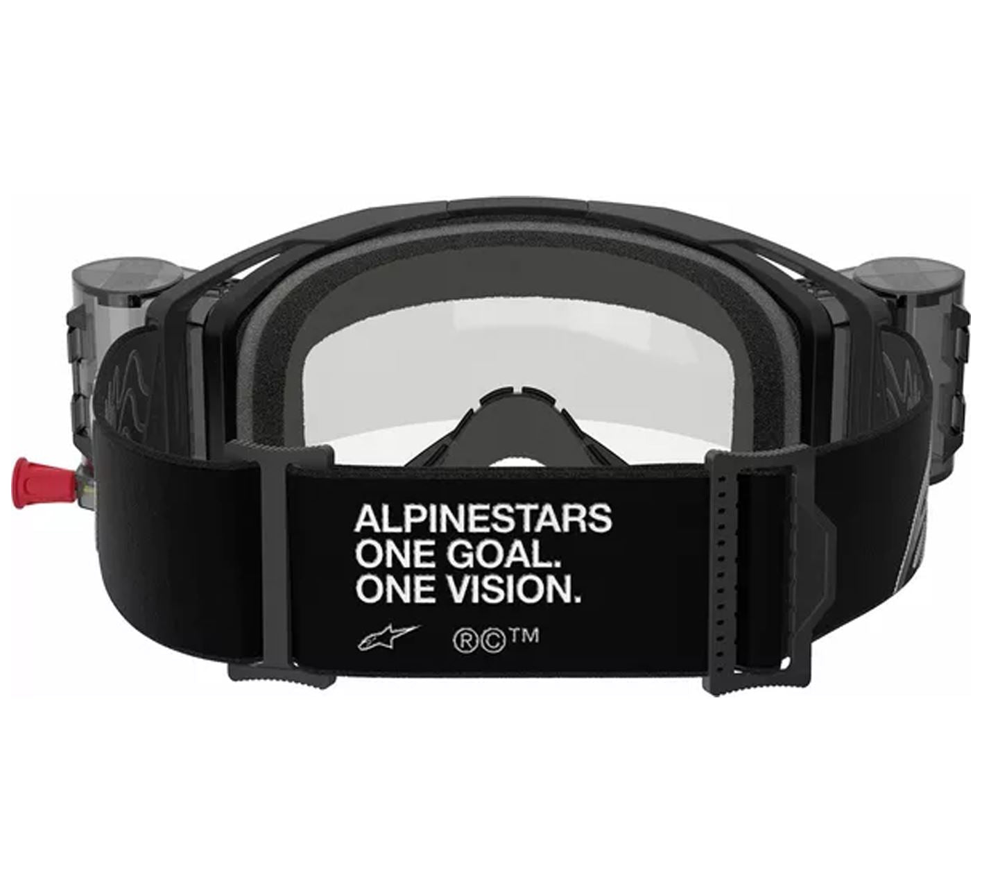 Alpinestars 2025 Goggles Vision 8 Corp Roll Off Black Clear