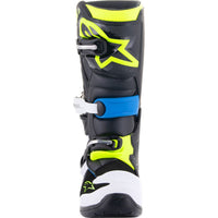 Alpinestars 2026 Tech 7S Youth Motocross Boots Black Enamel Blue Yellow Fluo