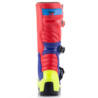 Alpinestars 2026 Tech 3 Motocross Boots Bright Red Dark Blue Yellow Fluo