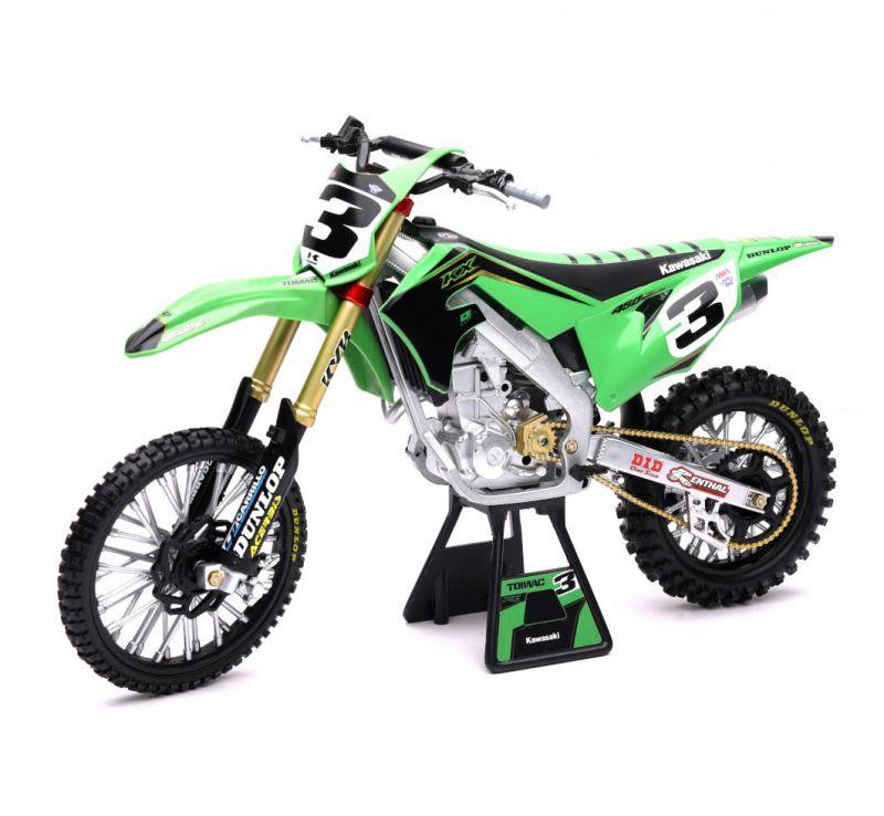 Kawasaki KX 450F Eli Tomac #3 Factory Racing 1:6 Scale Model Toy MX