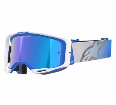 Alpinestars 2025 Goggles Vision 8 Corp Blue White Mirror Blue
