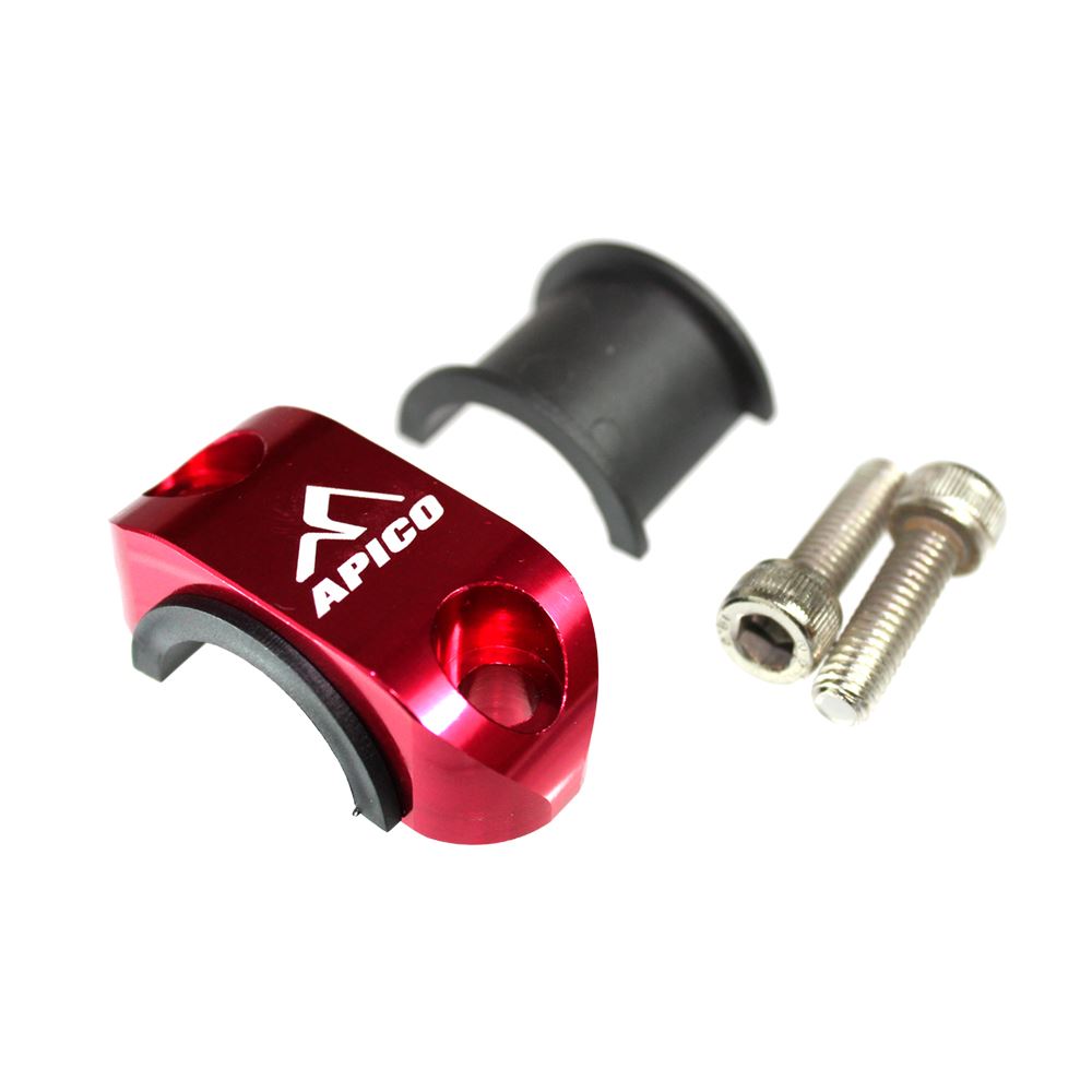Apico Master Cylinder Perch Rotator Clamp Red For  Suzuki RM RMZ RMX