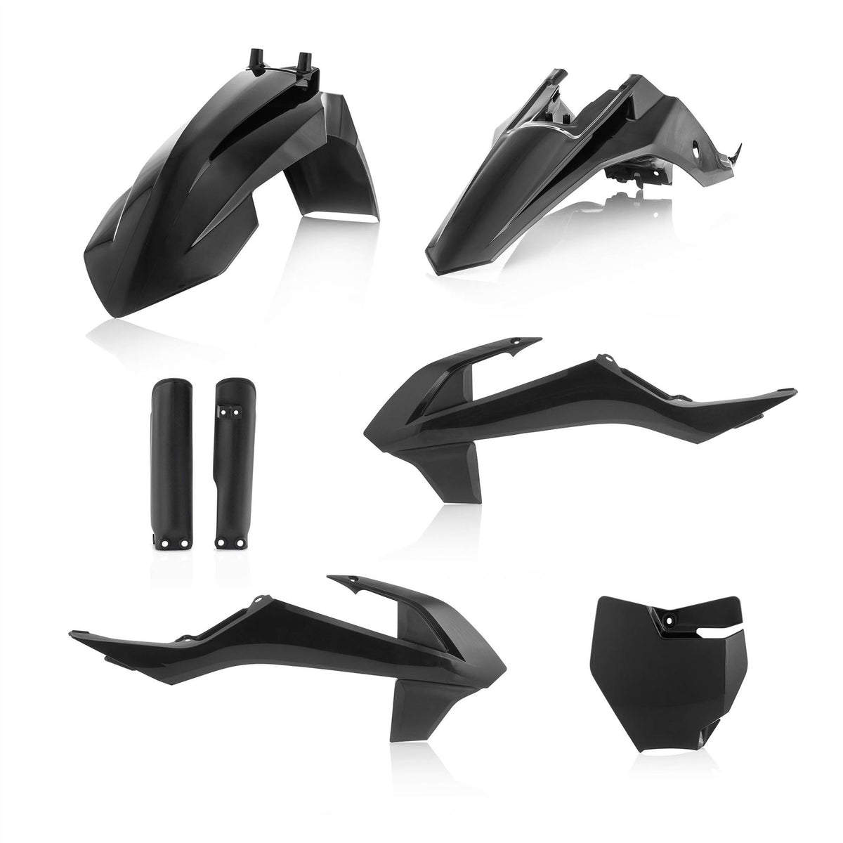 Acerbis Full Plastic Kit Black For Gas Gas MC 65 2021-2023