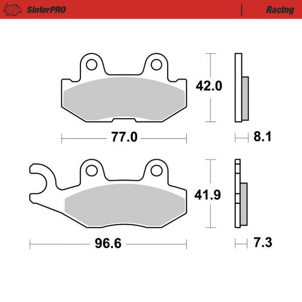 Moto-Master Pro Racing Sintered Brake Pads