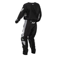 Fly Racing 2026 Motocross Combo Kit Kinetic Mutant Youth  Black Grey