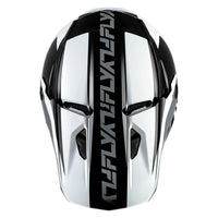 Fly Racing 2026 Motocross Helmet Kinetic Crest Black White Grey
