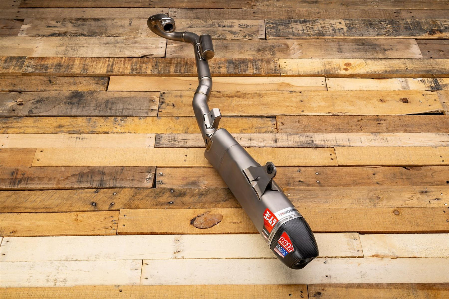Yoshimura RS-12 Full Exhaust System Titanium Carbon Cap For Motocross Enduro Motorcycles