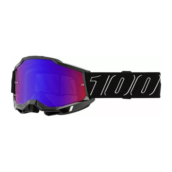 100% MX Goggles Accuri 2 Blackline Red Blue Mirror