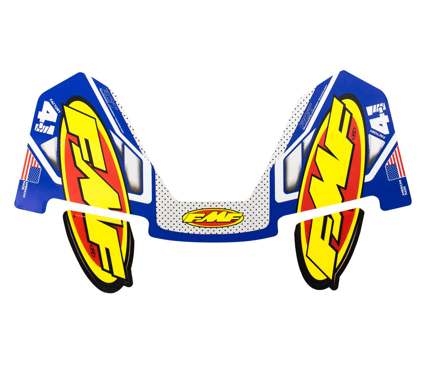 FMF 20 Original Logo Sticker Decal Kit Blue For FMF 4.1 Rear Exhausts