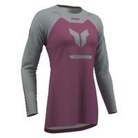 Thor 2026 Womens Ridemode Menace Purple Grey MX Jersey