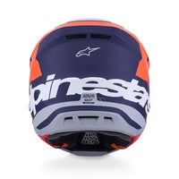 Alpinestars 2026 SM7 Core Motocross Helmet Orange Blue Matt