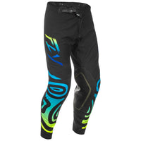 Fly Racing 2025 Evolution DST Zen Motocross Pants Black Blue Yellow