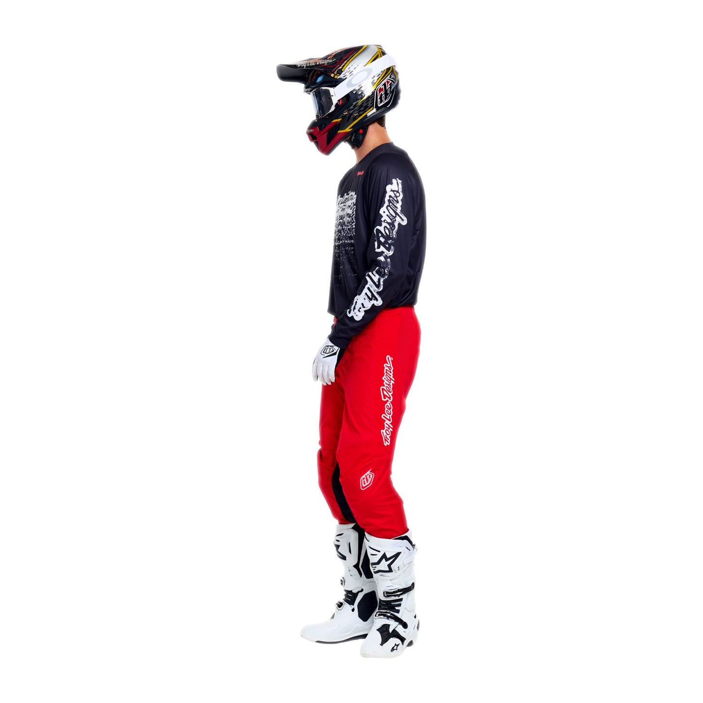 Troy Lee Designs Spring 2026 GP Pro Stamp MX Combo Kit Black Red