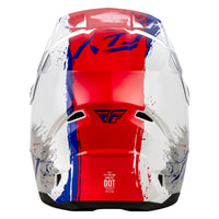 Fly Racing 2026 Motocross Helmet Kinetic Drip youth  Red White Blue