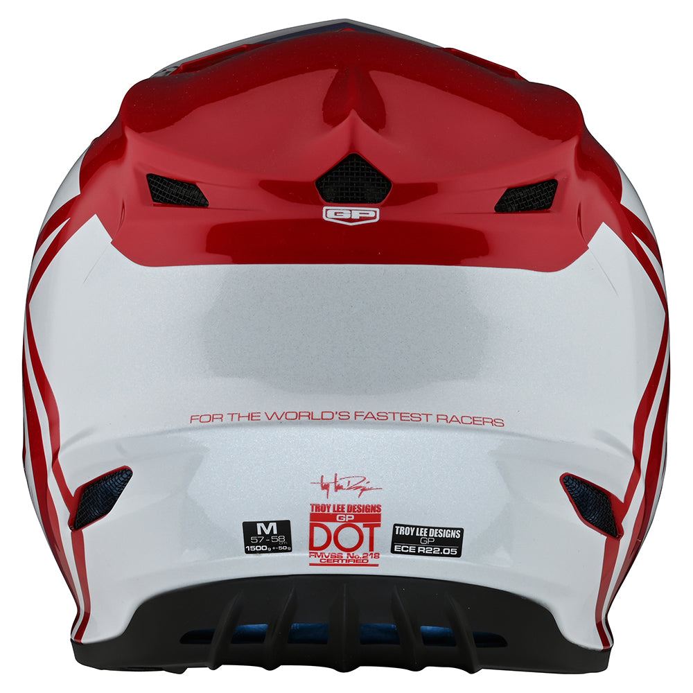 Troy Lee Designs 2025 GP Helmet Overload Red White