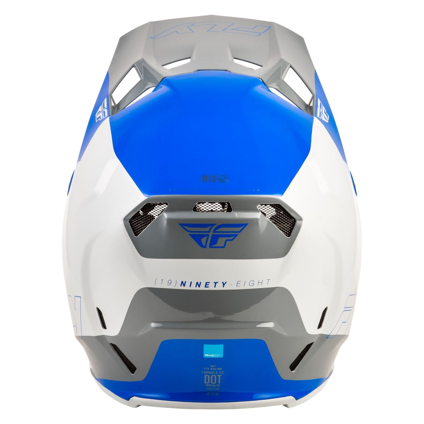 Fly Racing 2026 Motocross Helmet Formula CC Glide Blue Light Grey Grey