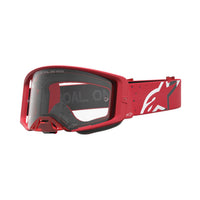 Alpinestars 2027 Supertech Vesta MX Goggles Chrome Red Clear