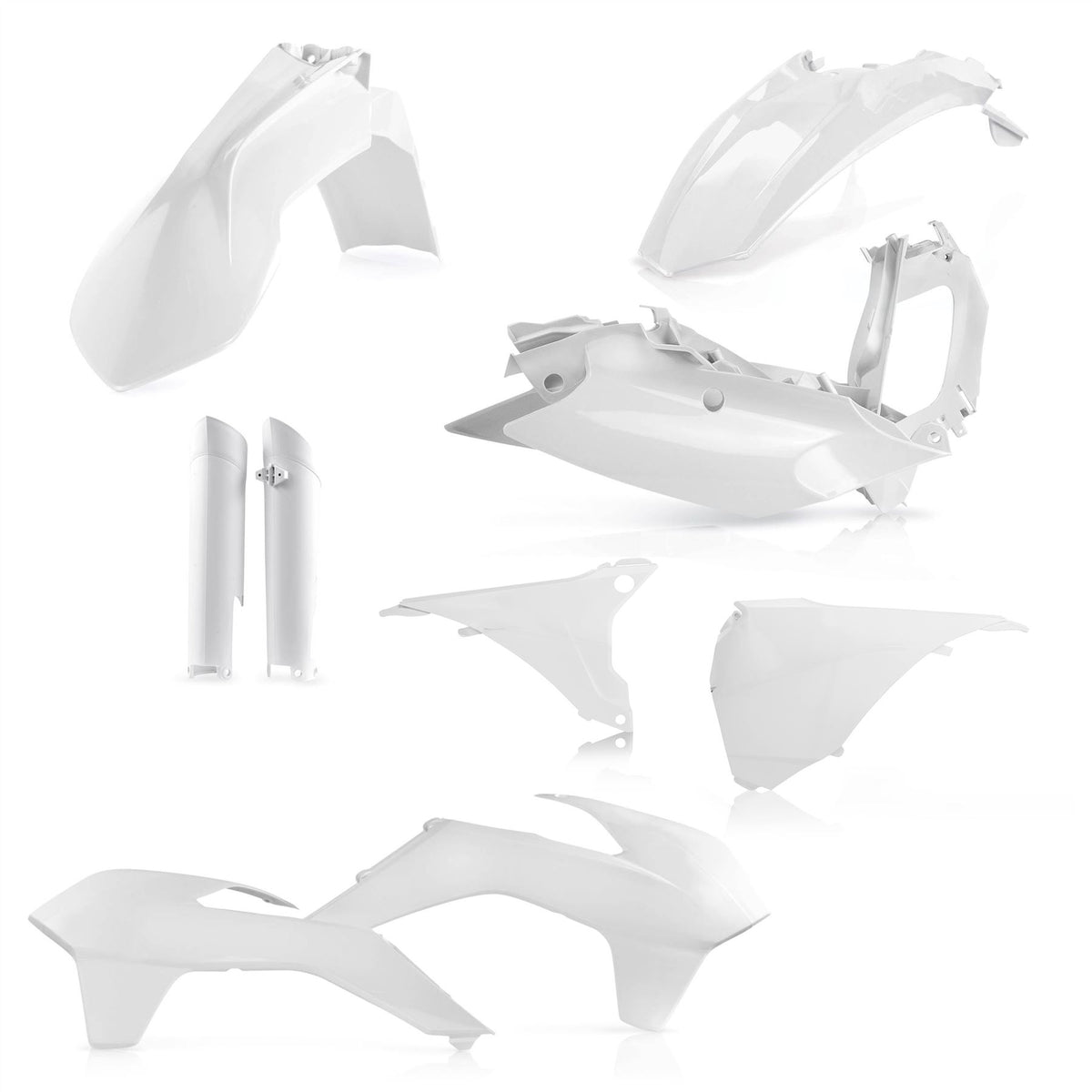 Acerbis Full Plastic Kit White For KTM EXC 200 2014-2015