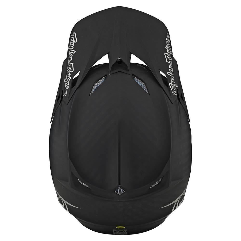 Troy Lee Designs 2025 Motocross Helmet SE5 Carbon Stealth Black Chrome