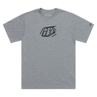 Troy Lee Designs Spring 2025 MX Badge Casual T-Shirt Grey Heather