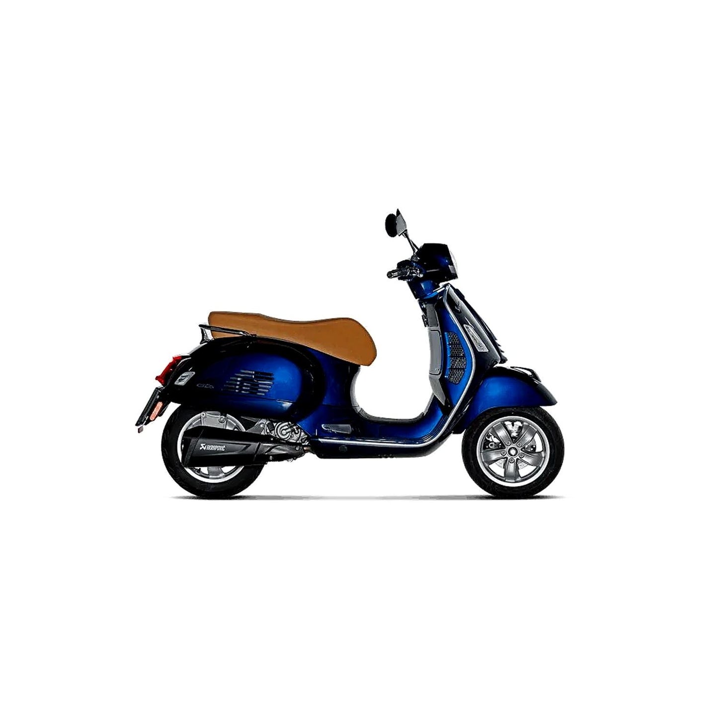 Akrapovic Stainless Steel Black Line Slip On Silencer For Vespa GTS 300 HPE ABS 2021-2024