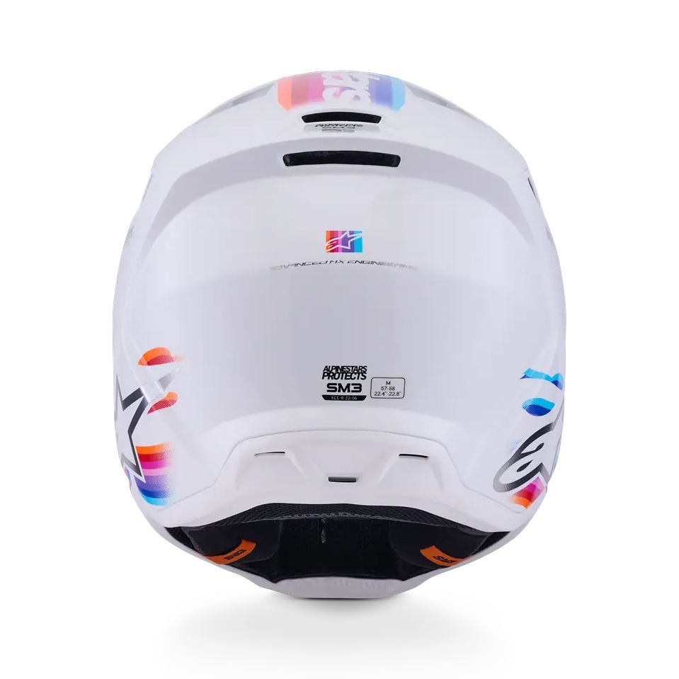 Alpinestars 2026 SM3 Force Motocross Helmet White Glossy