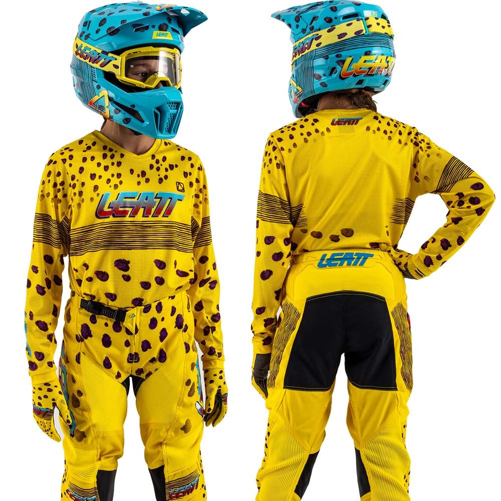 Leatt 2025 Motocross Combo Ride Kit 3.5 Youth Cheetah