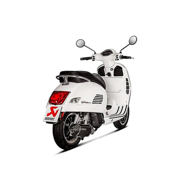 Akrapovic Stainless Steel Black Line Slip On Silencer For Vespa GTS 125 I.E. ABS Super Sport 2017