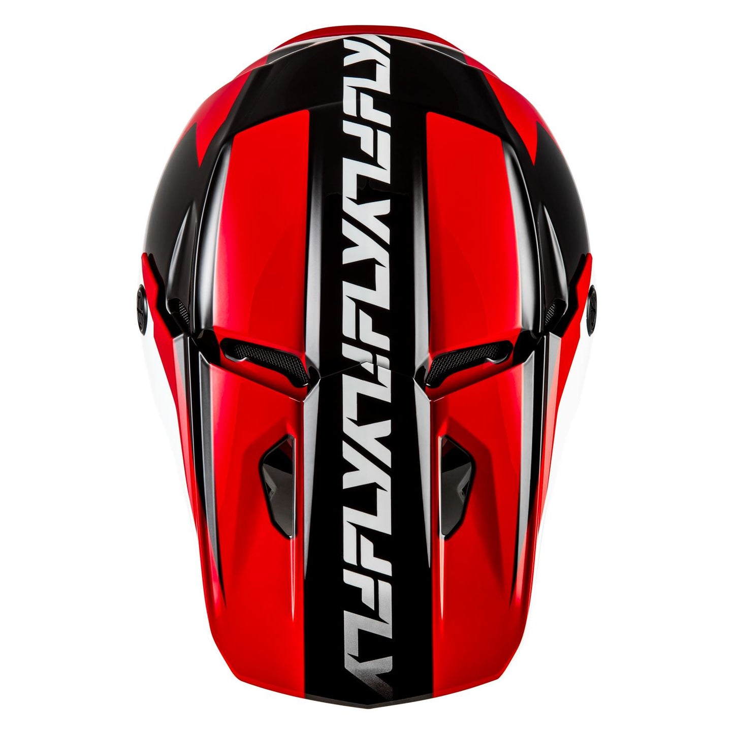 Fly Racing 2026 Motocross Helmet Kinetic Crest Red Black White