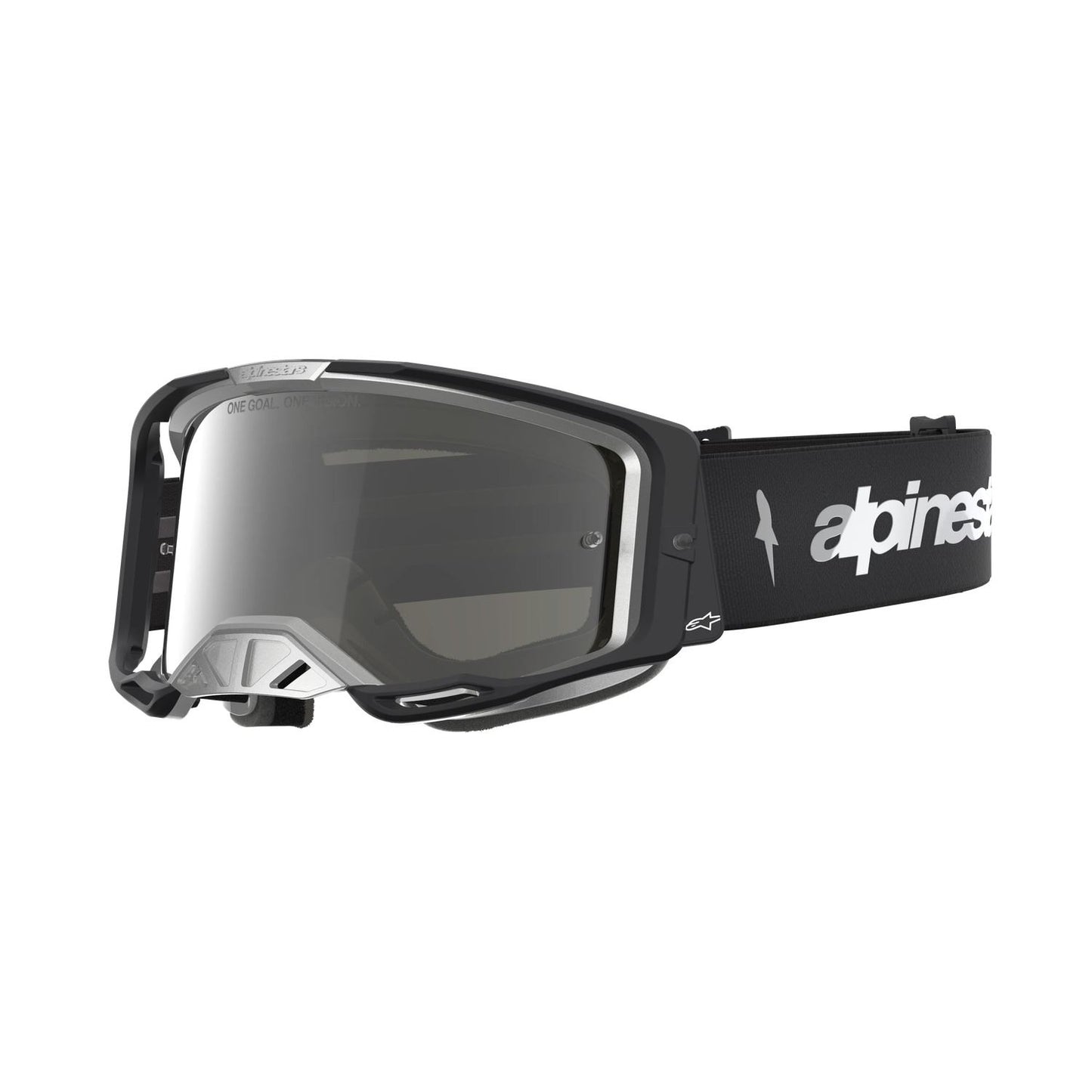 Alpinestars 2027 Vision 8 Amber MX Goggles Black Mirror Silver