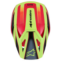 Alpinestars 2026 SM3 Fray Motocross Helmet Red Yellow Flo Black
