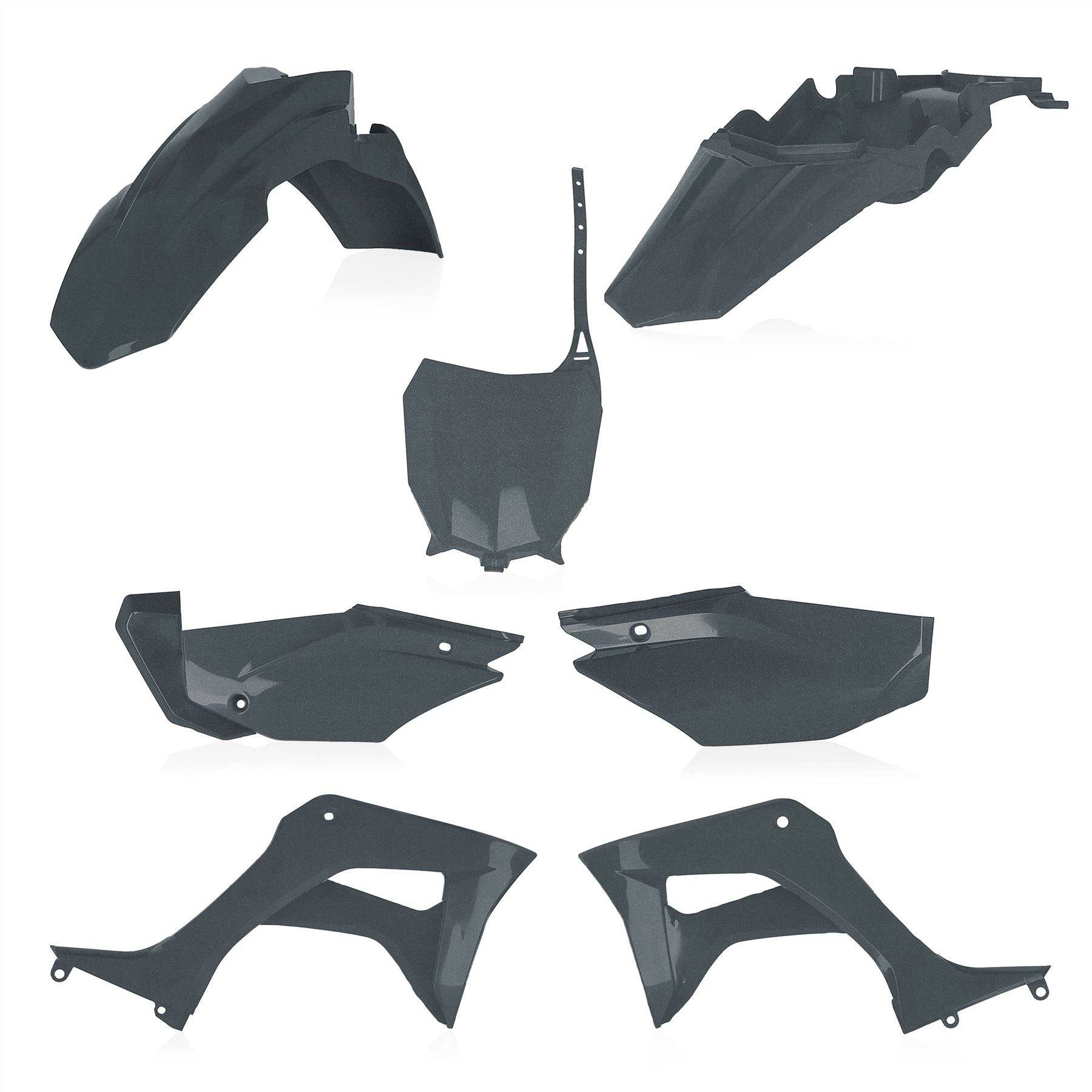 Acerbis Full Plastic Kit Metallic Grey For Honda CRF 110F 2019-2024