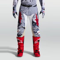 Alpinestars 2027 Racer Air Lone MX Pants Grey Camo White Fire Red