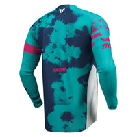 Thor 2026 Launchmode Bleach White Aqua MX Combo Kit