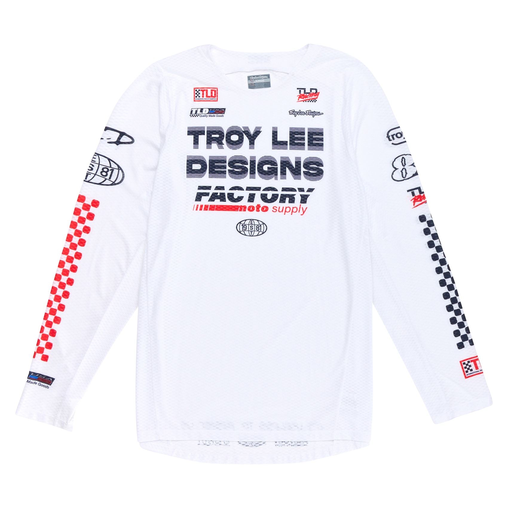 Troy Lee Designs Spring 2025 MX Jersey GP PRO AIR Factory Jersey White