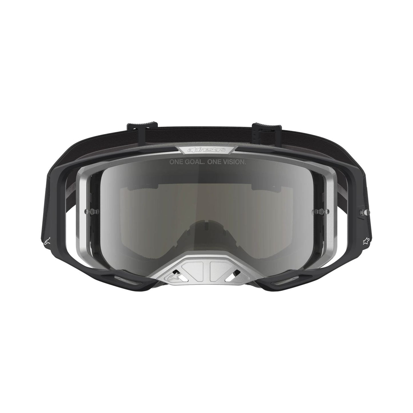 Alpinestars 2027 Vision 8 Amber MX Goggles Black Mirror Silver