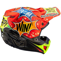 Troy Lee Designs 2025 Motocross Helmet SE5 Composite Cosmic Explosion Red