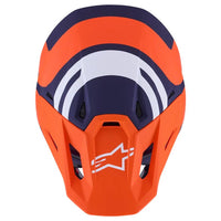 Alpinestars 2026 SM7 Core Motocross Helmet Orange Blue Matt