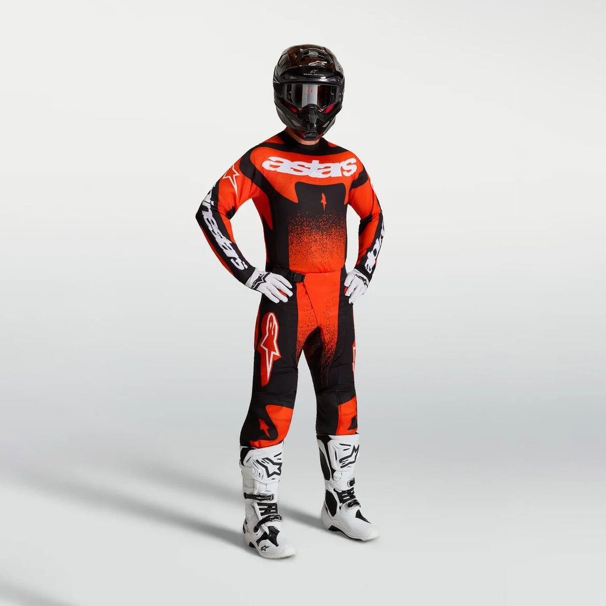 Alpinestars 2027 Techstar Swan MX Combo Kit Cardinal Red Black White