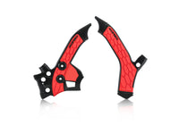 Acerbis X-Grip Frame Protector Guards Black Red For Honda CRF 250 M 2013-2020