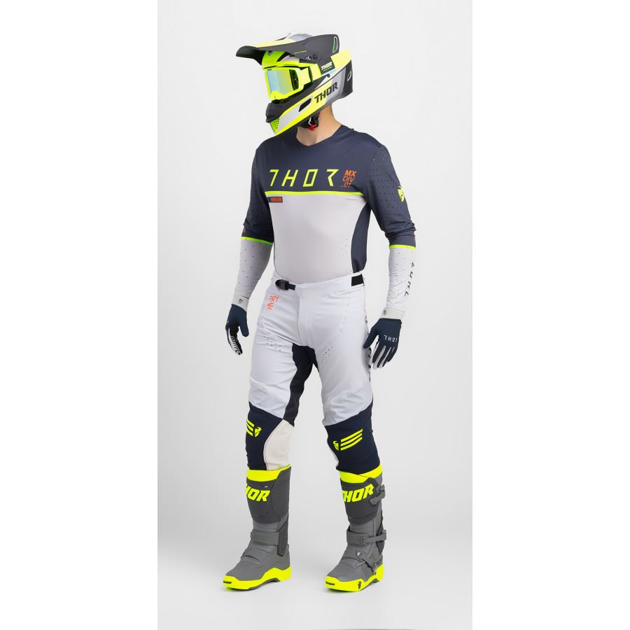 Thor Prime Ace Midnight Grey Motocross Combo Kit CLEARANCE