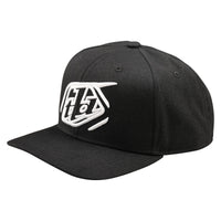 Troy Lee Designs Spring 2025 MX Badge Curved Snapback Cap Black