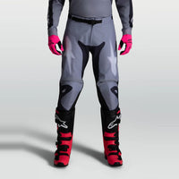 Alpinestars 2027 Racer Amber MX Pants Graystone Cold Gray Light Lilac