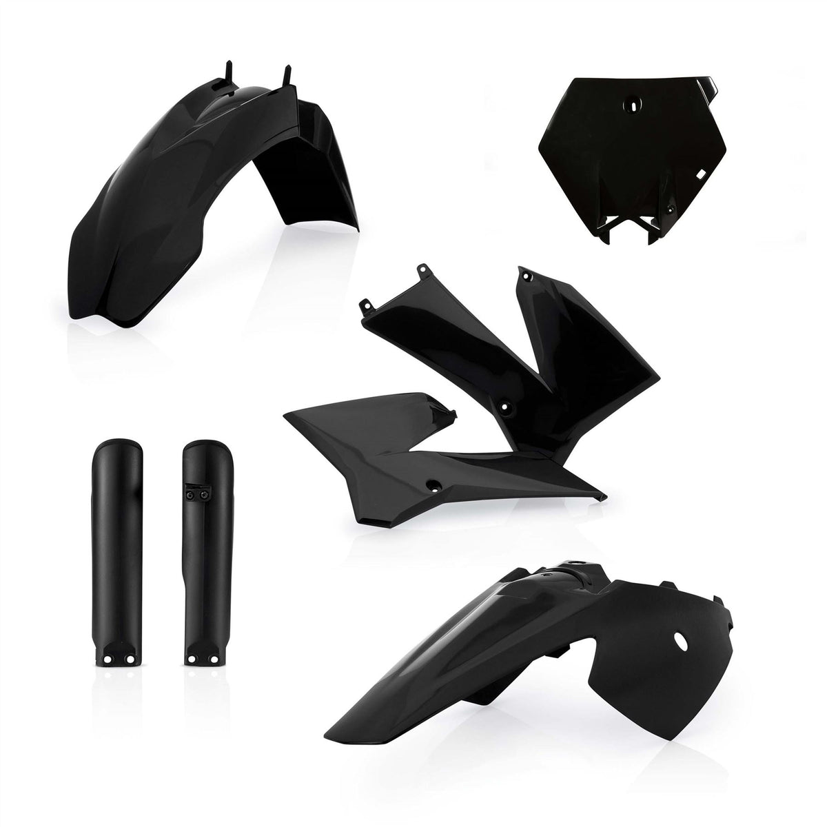 Acerbis Full Plastic Kit Black For KTM SX 85 2006-2012
