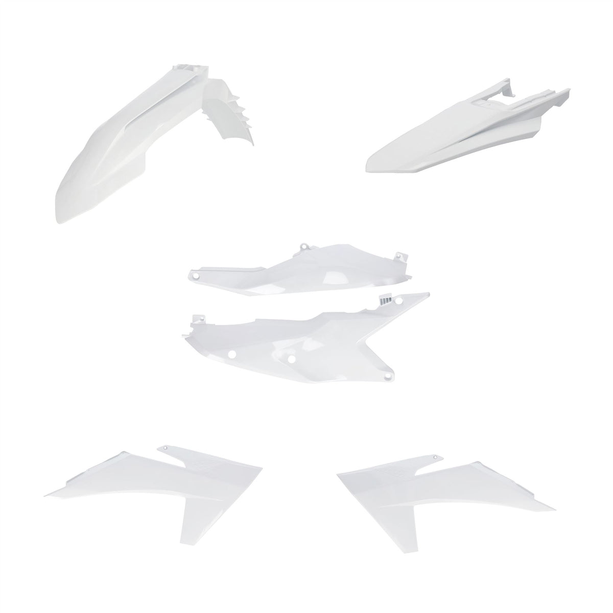 Acerbis Plastic Kit White For KTM SX 250 2023-2024
