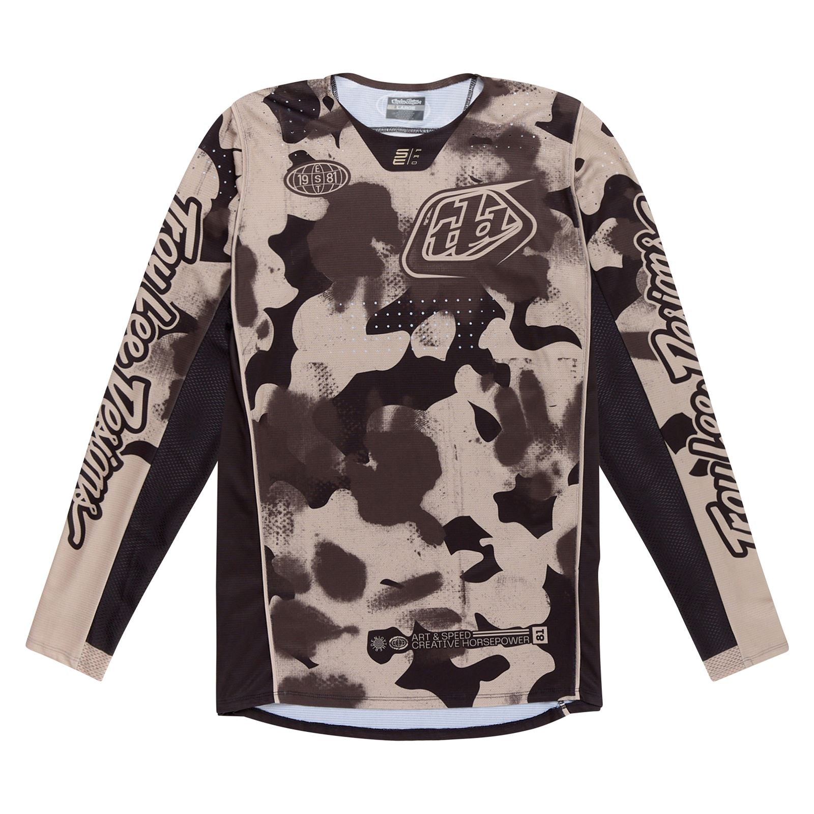 Troy Lee Designs Spring 2025 MX Jersey SE PRO Blotted Jersey Phantom Taupe