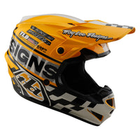 Troy Lee Designs Spring 2025 MX Helmet GP PRO Fifty-50 White Gold