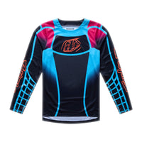 Troy Lee Designs Spring 2026 Youth GP Pro Framework MX Jersey Black Cyan