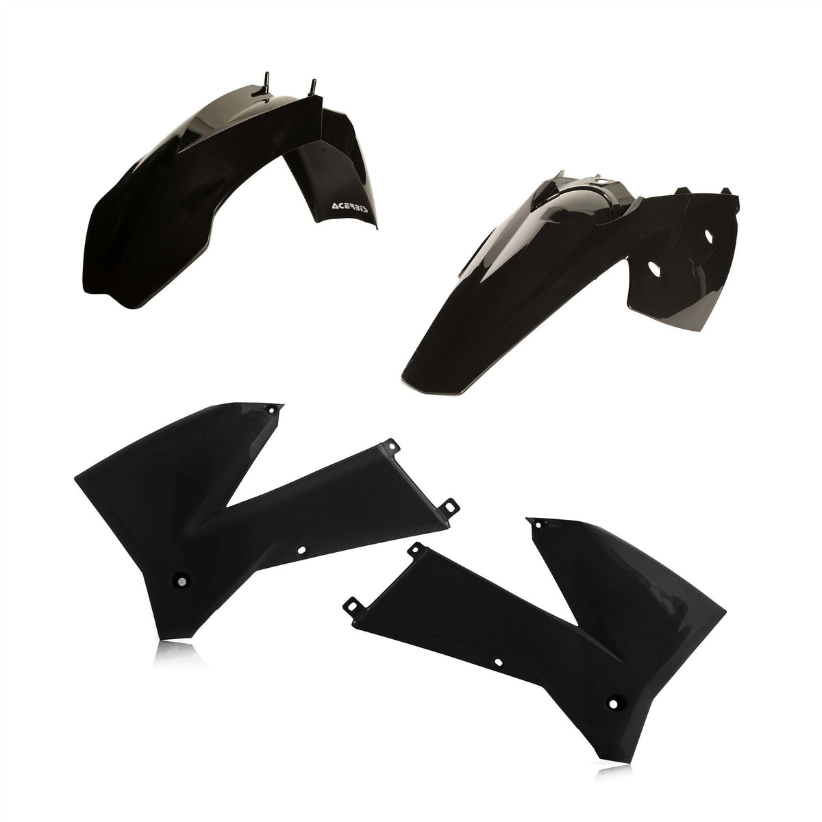 Acerbis Plastic Kit Black For KTM EXC 200 2005-2007